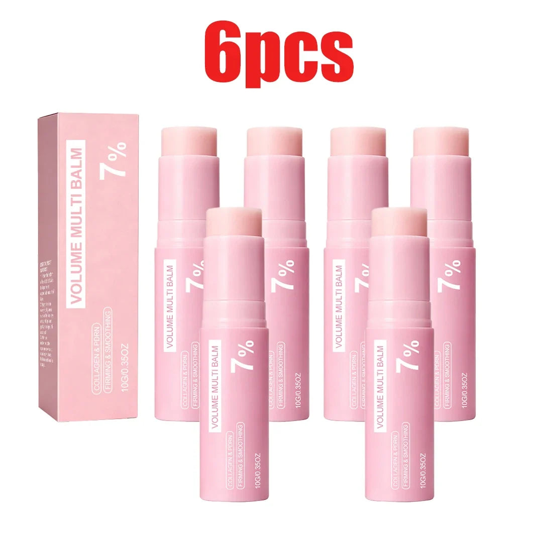 Korean Collagen Volume Balm Stick Face Lip Eye Moisturizing Hydrating Portable Solid Stick for Women Daily Skincare Treatment