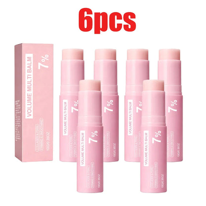 Korean Collagen Volume Balm Stick Face Lip Eye Moisturizing Hydrating Portable Solid Stick for Women Daily Skincare Treatment