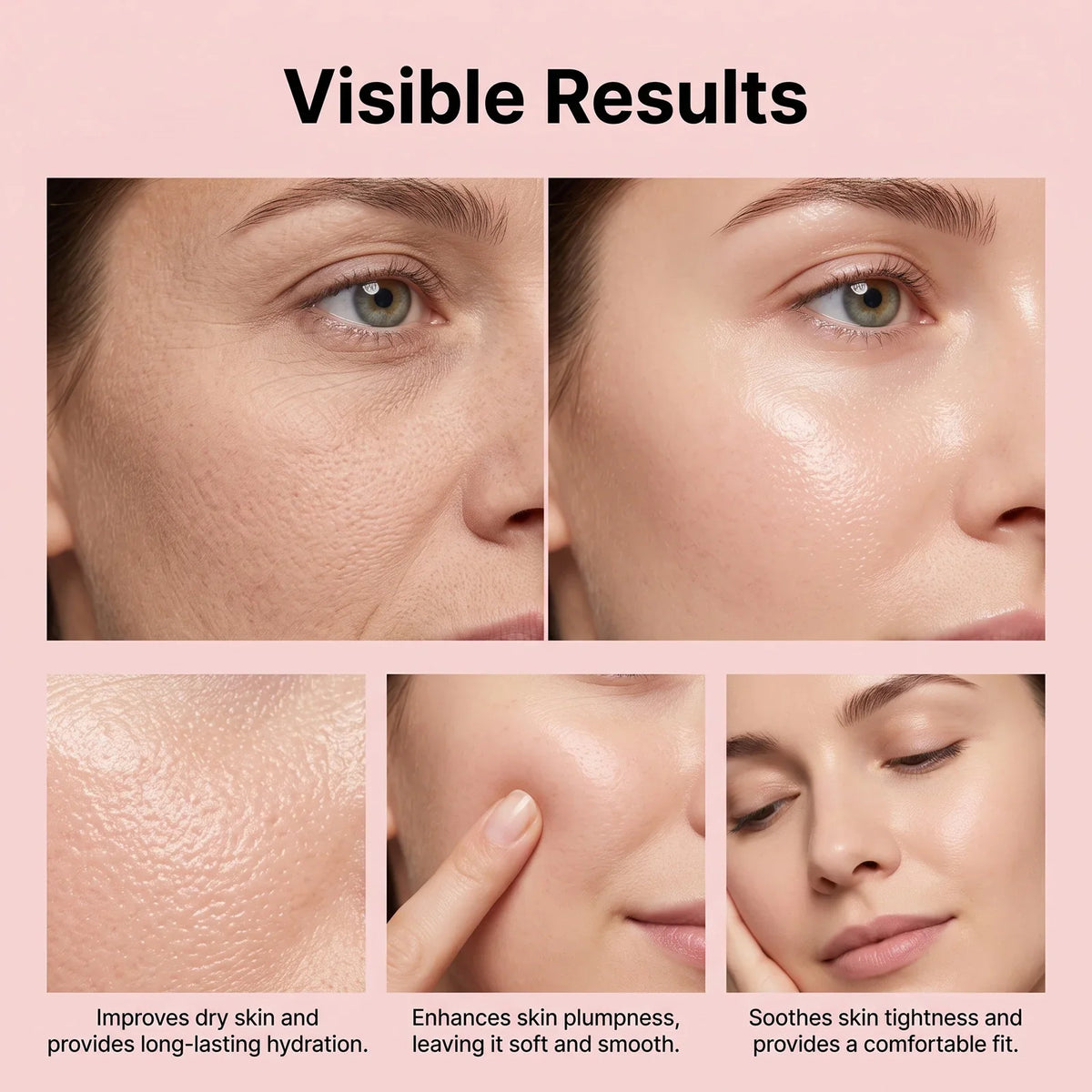 Korean Collagen Volume Balm Stick Face Lip Eye Moisturizing Hydrating Portable Solid Stick for Women Daily Skincare Treatment