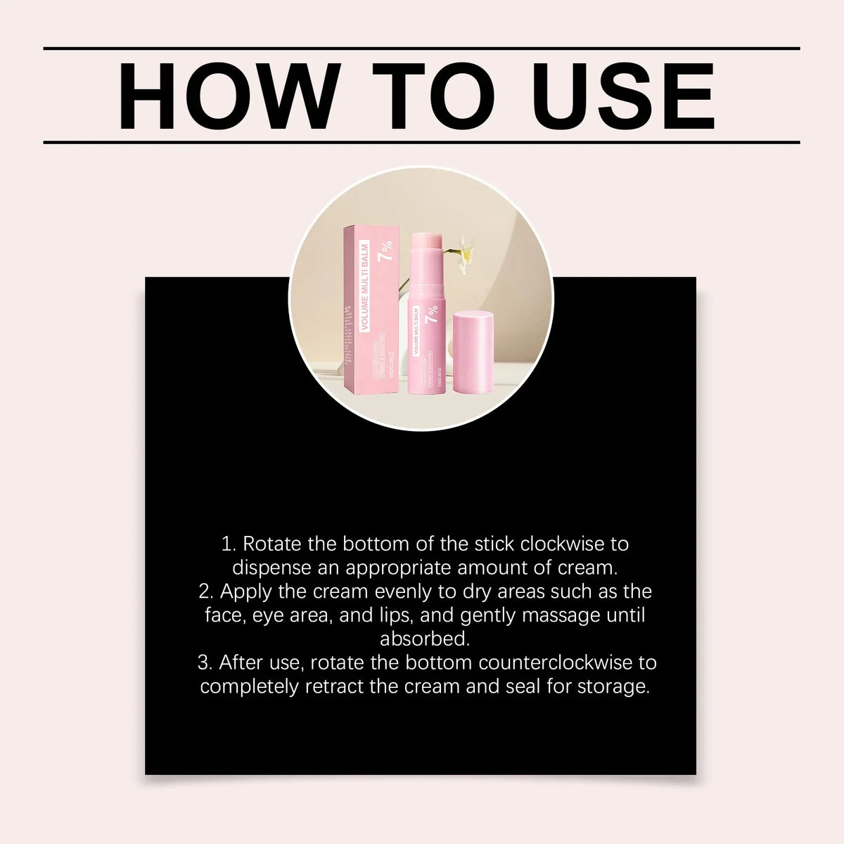 Korean Collagen Volume Balm Stick Face Lip Eye Moisturizing Hydrating Portable Solid Stick for Women Daily Skincare Treatment